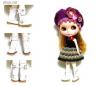  Japan High quantity D88 White Pocket Boots D88 fits blythe barbie licca momoko 1/6 scale Doll 